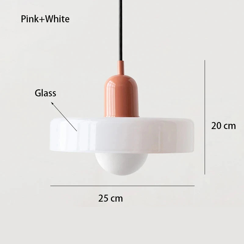 Luminaire Suspendu en Verre Style Bauhaus Nordic