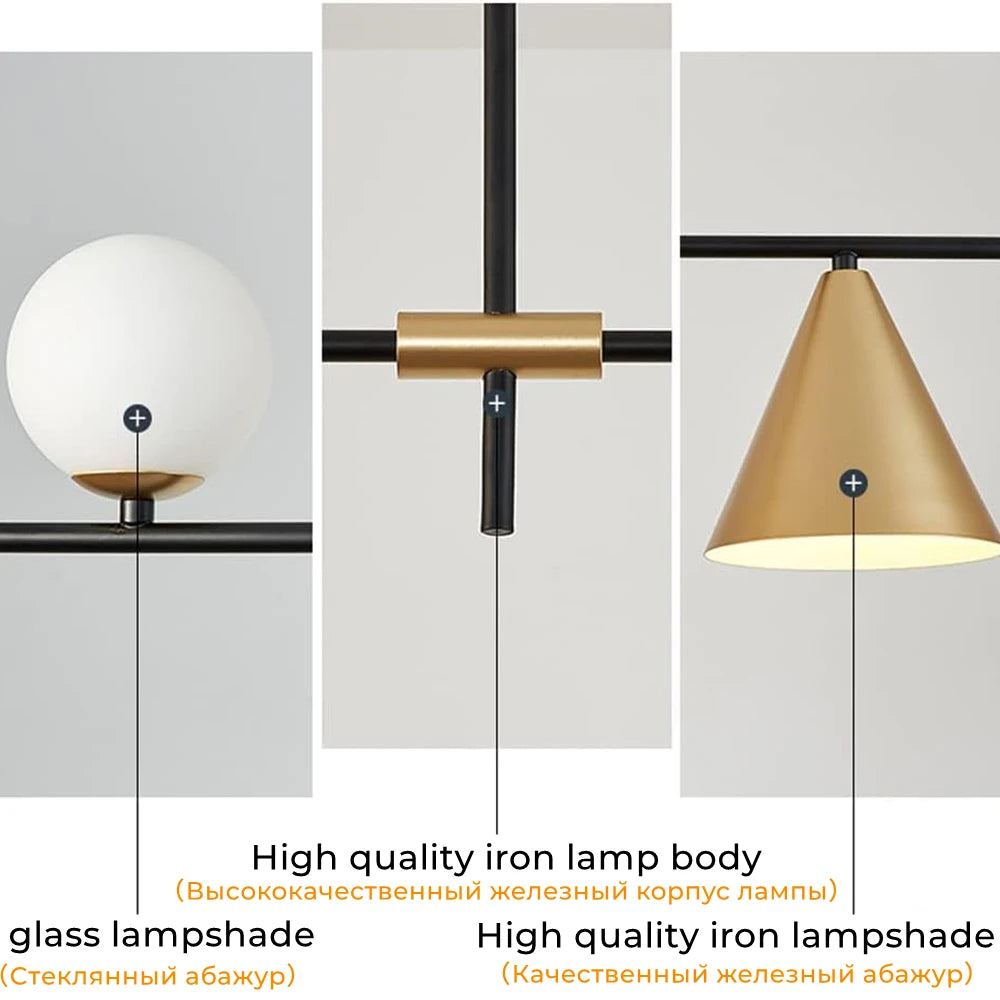 Luminaire Suspendus Design en Verre