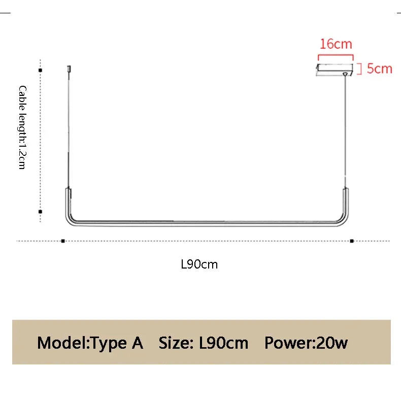 Barre Suspendue LED