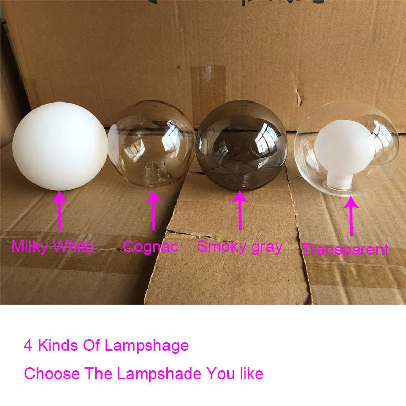Luminaire Suspendu Boule de Verre
