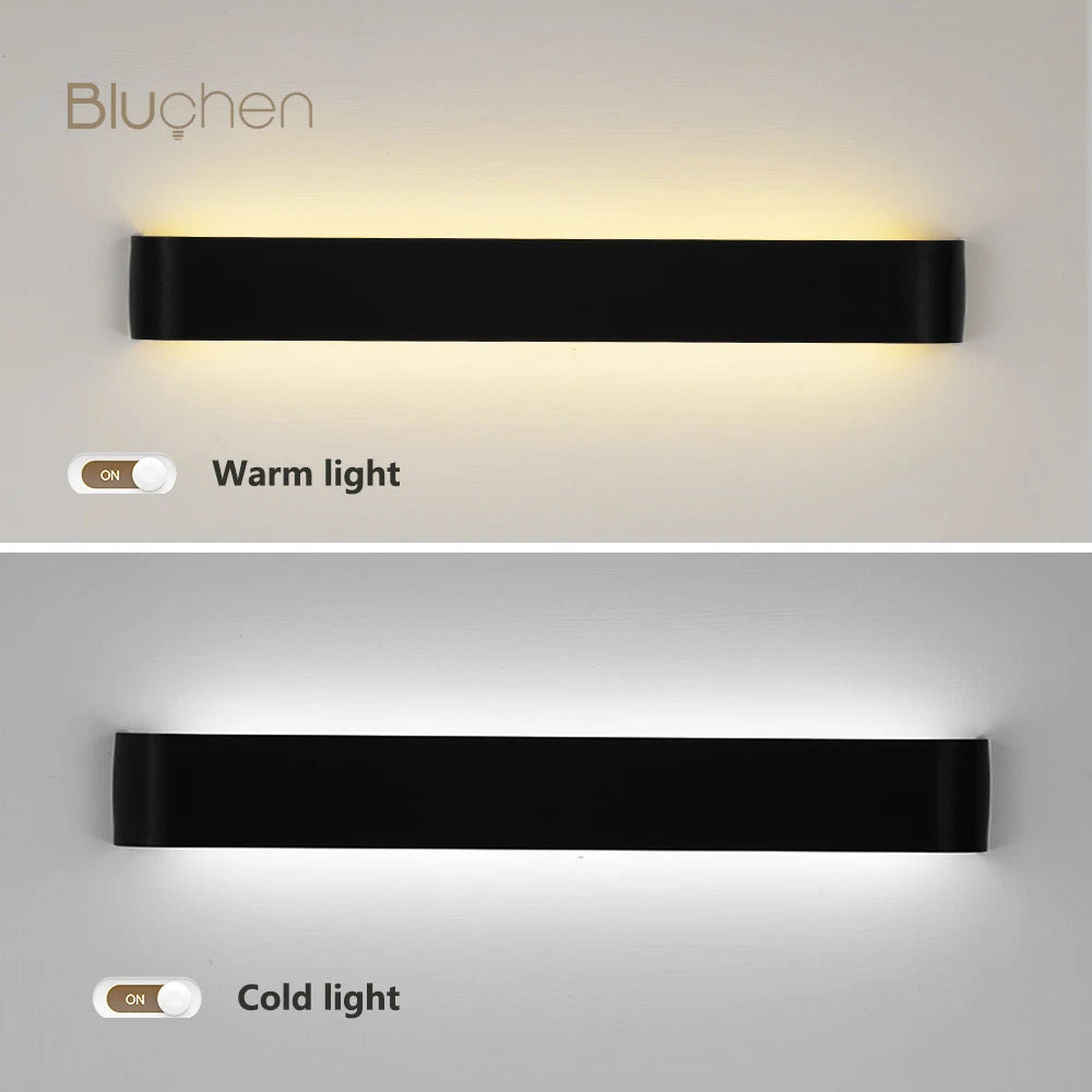 Luminaire Mural LED Aluminium Brossé – Design Moderne