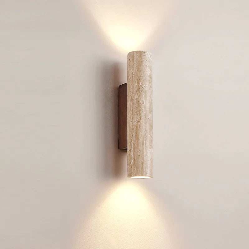 Luminaire Mural en Pierre Travertin