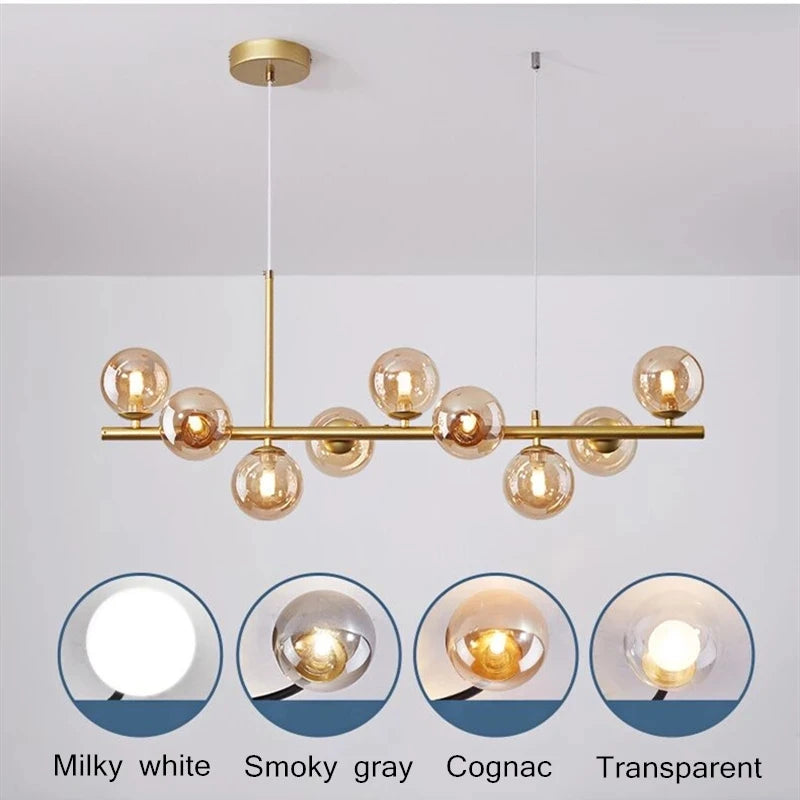 Luminaire Suspendu Boule de Verre