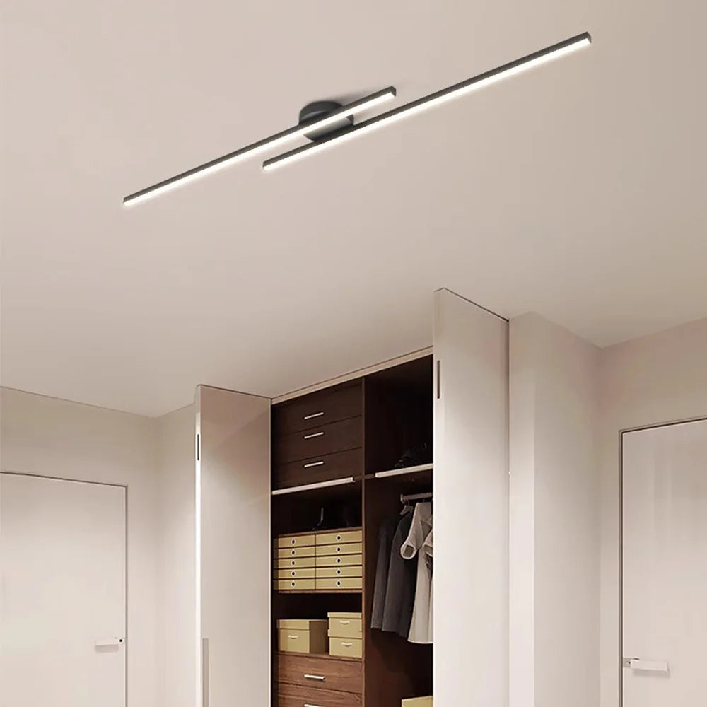 Plafonnier LED Aluminium Linéaire – Design Moderne