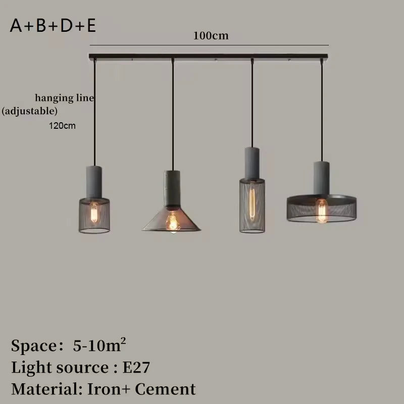 Luminaire Vintage Béton
