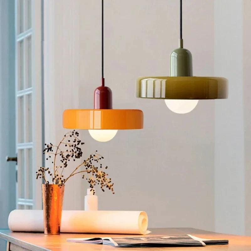 Luminaire Suspendu en Verre Style Bauhaus Nordic