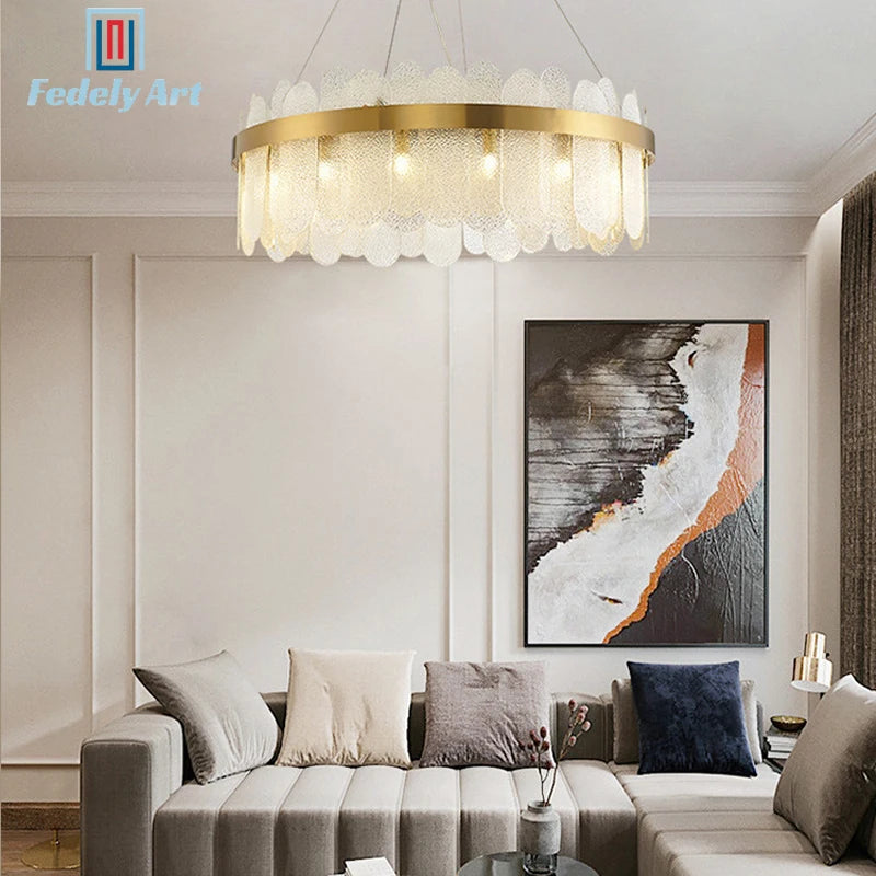 Luminaire Suspendu Lustre Cristal Modern