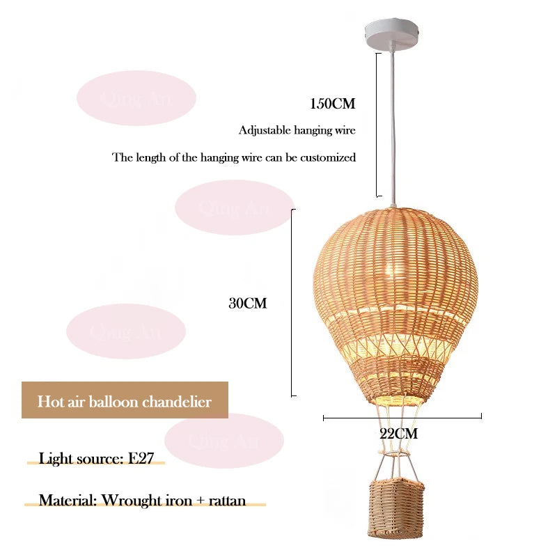 Luminaire Suspendu Montgolfière