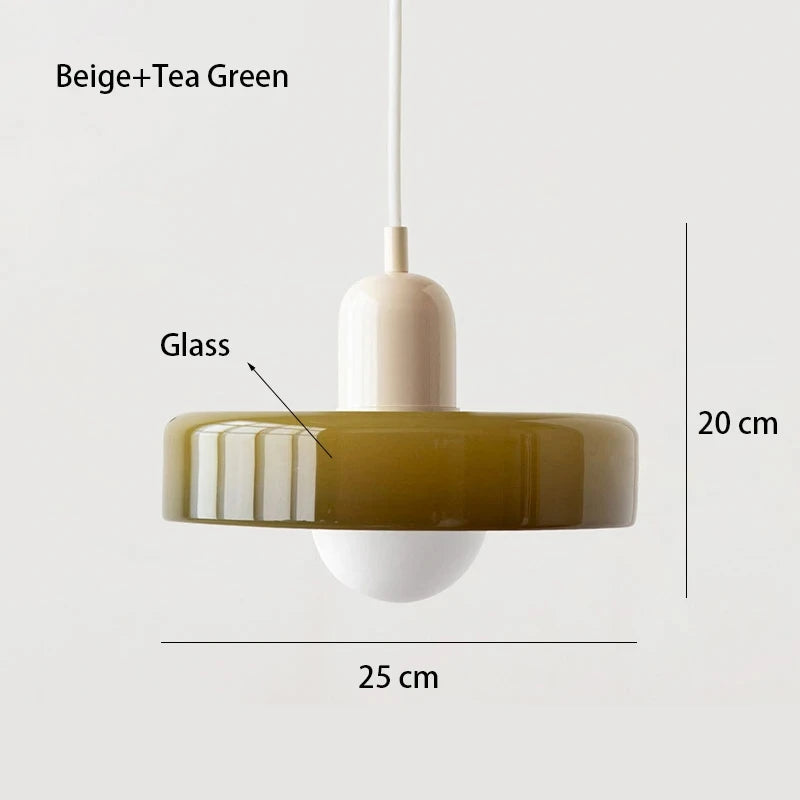 Luminaire Suspendu en Verre Style Bauhaus Nordic