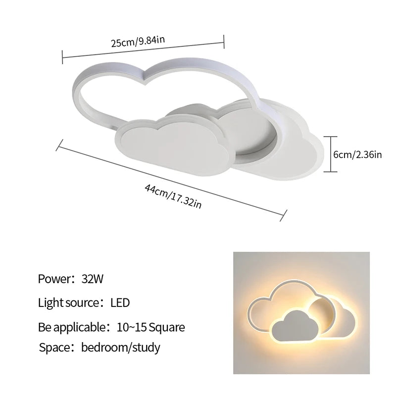 Plafonnier LED Nuage – Design Moderne 32W