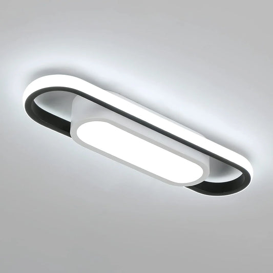 Plafonnier LED Rectangulaire Noir 24W