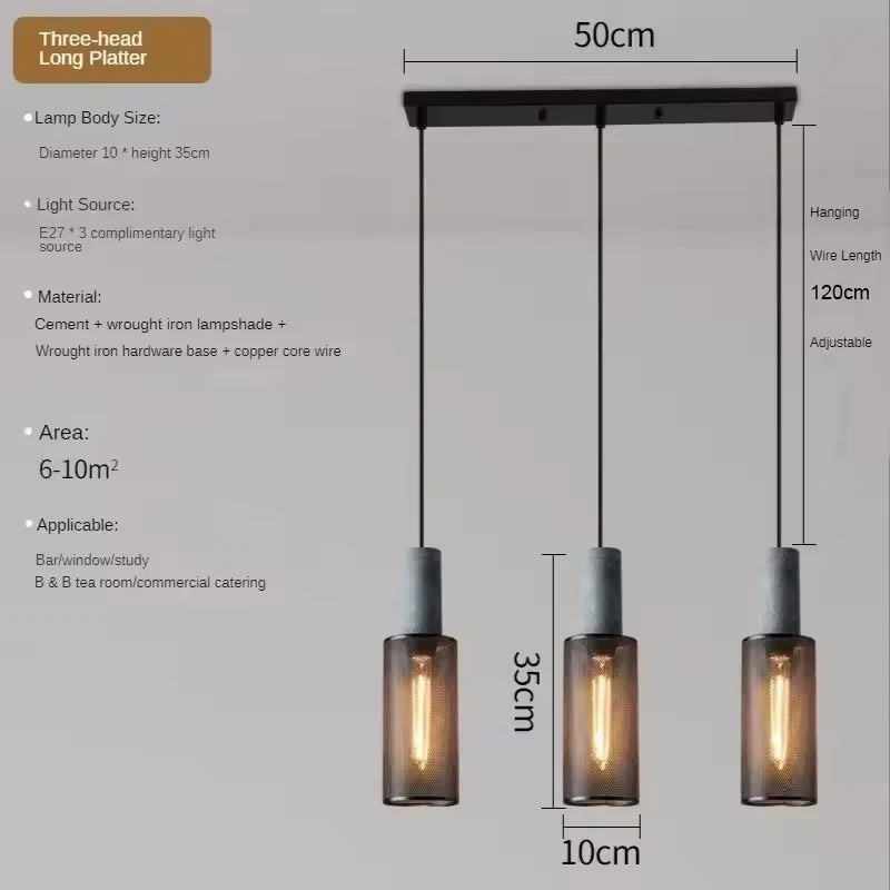 Luminaire Vintage Béton