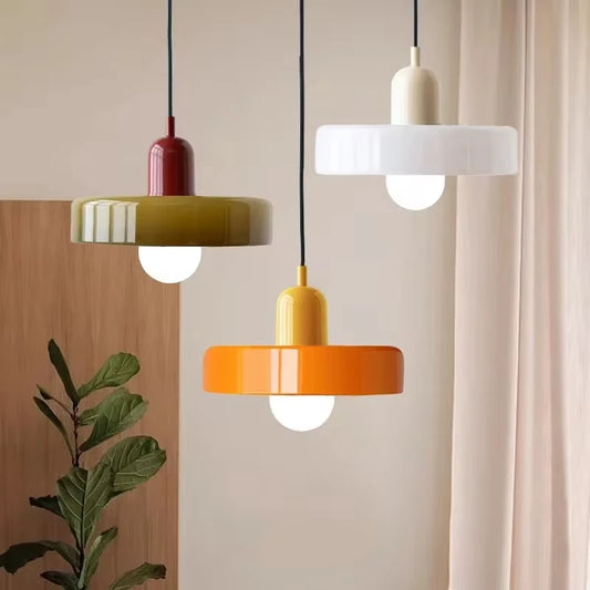 Luminaire Suspendu en Verre Style Bauhaus Nordic