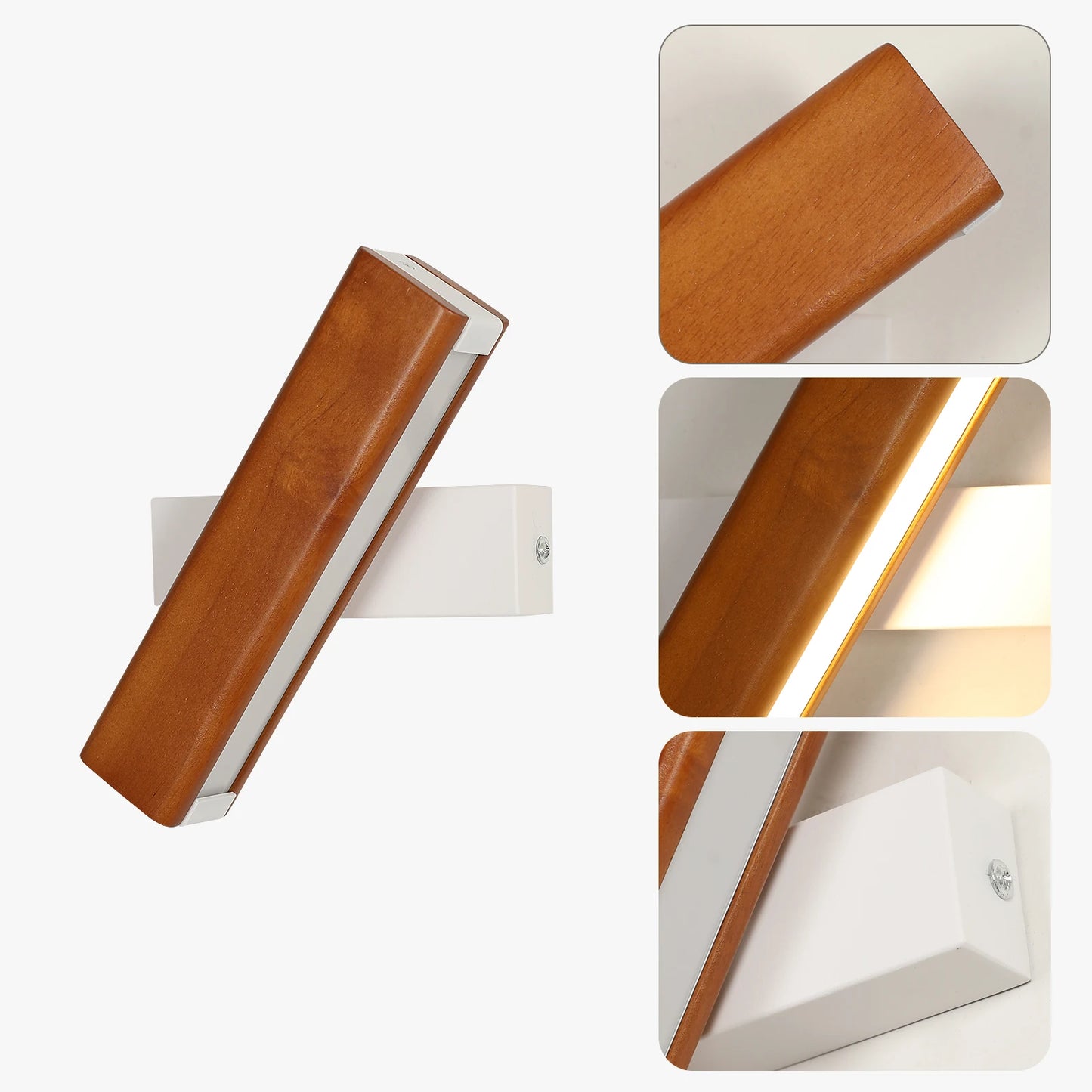Duo de Luminaires Muraux en Bois