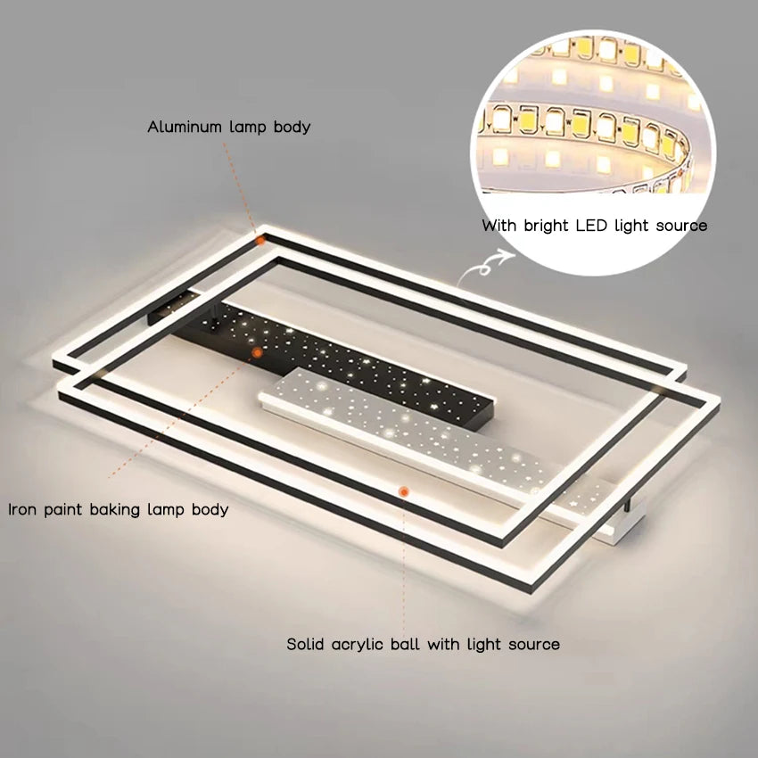 Plafonnier LED Luxe