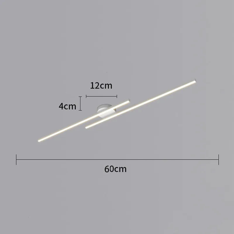 Plafonnier LED Aluminium Linéaire – Design Moderne