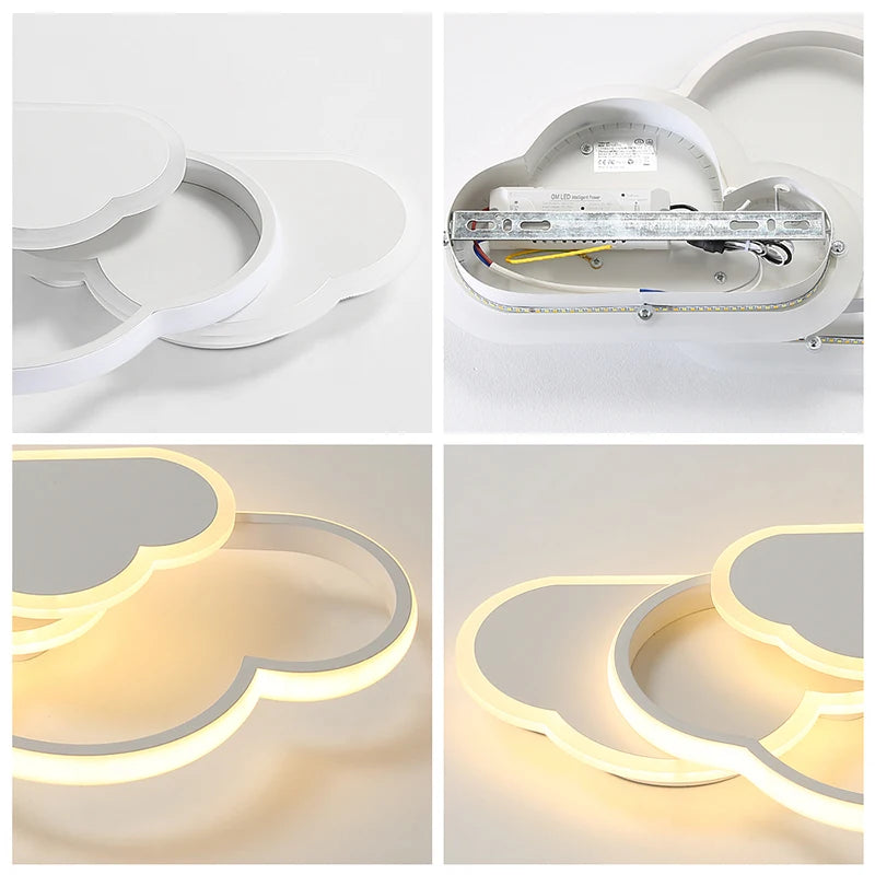 Plafonnier LED Nuage – Design Moderne 32W