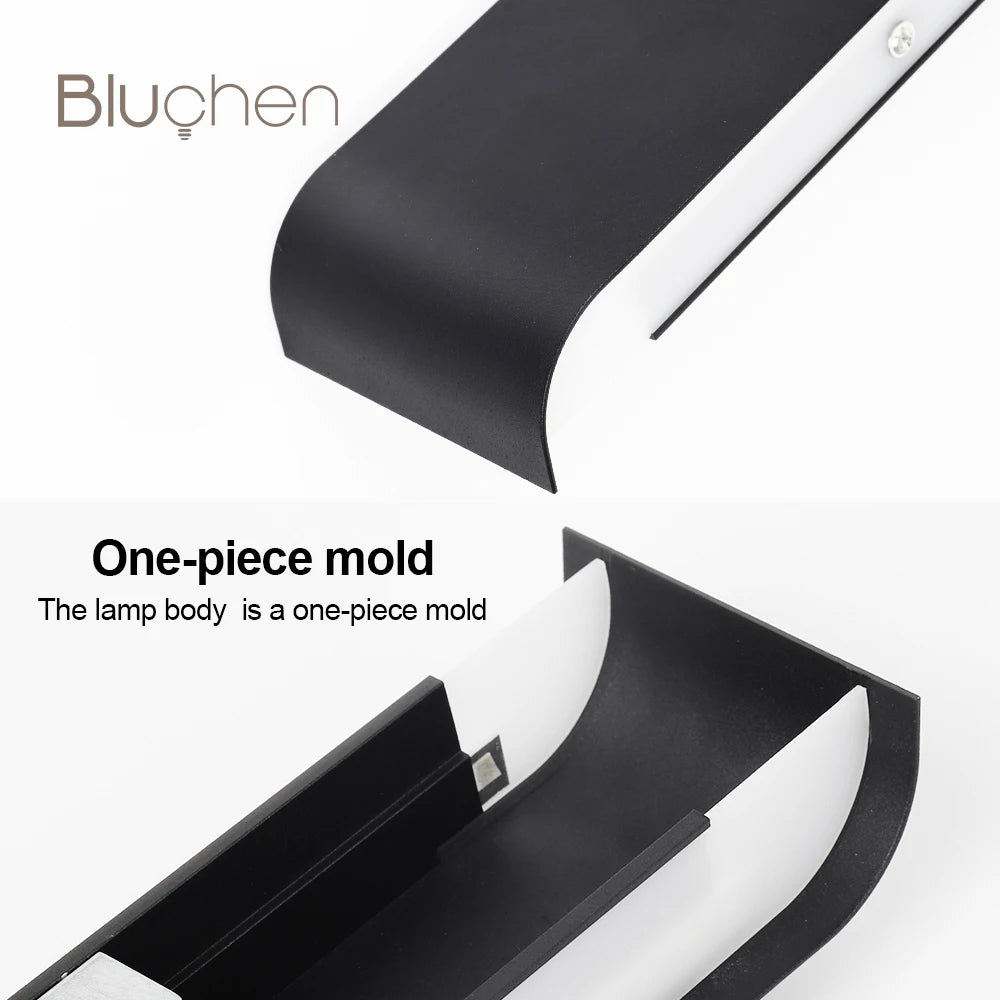 Luminaire Mural LED Aluminium Brossé – Design Moderne