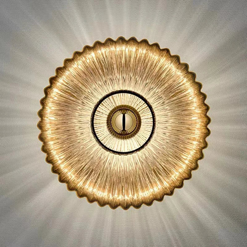 Luminaire Mural Rétro en Verre