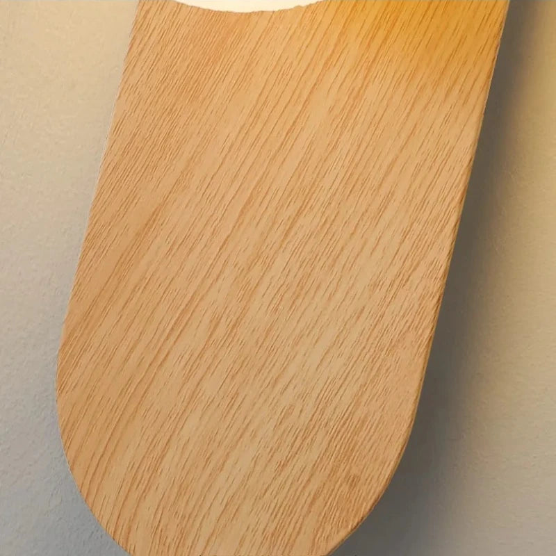 Luminaire Mural Style Japonais – Bois de Noyer & Métal