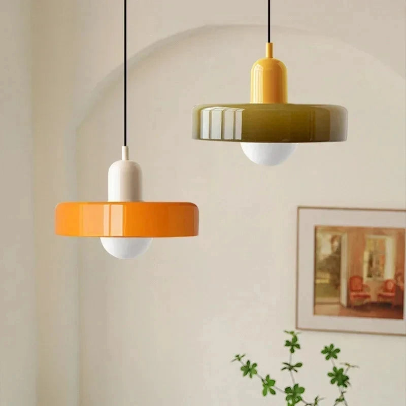 Luminaire Suspendu en Verre Style Bauhaus Nordic