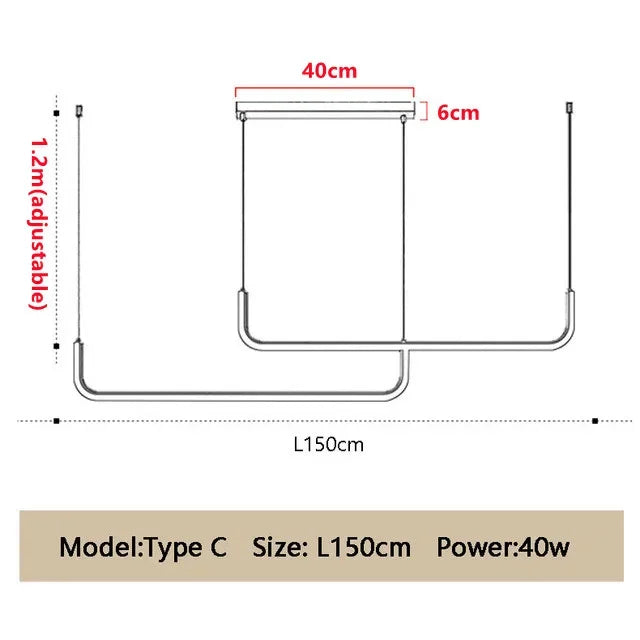 Barre Suspendue LED