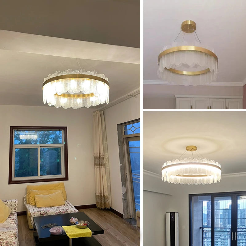 Luminaire Suspendu Lustre Cristal Modern