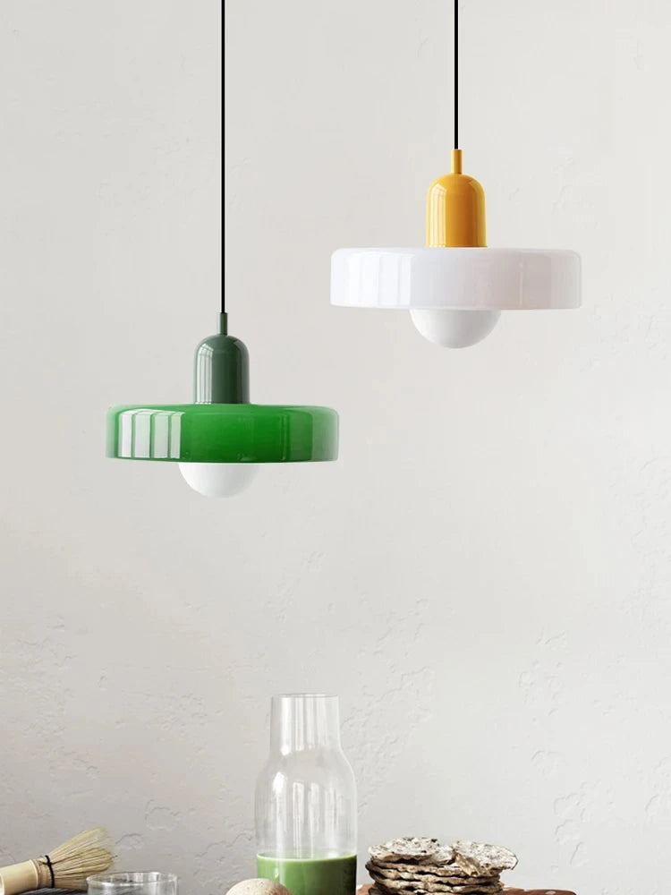 Luminaire Suspendu en Verre Style Bauhaus Nordic